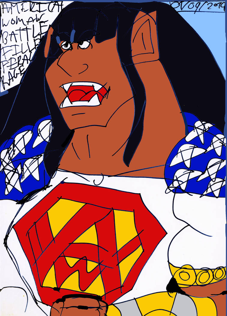 American Woman in Battle Filled Feral Rage by WillatheMighty314 on ...