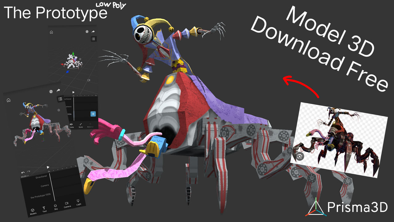 The Prototype Model Rig The prototype Model 3D by kenzoDkohno on DeviantArt