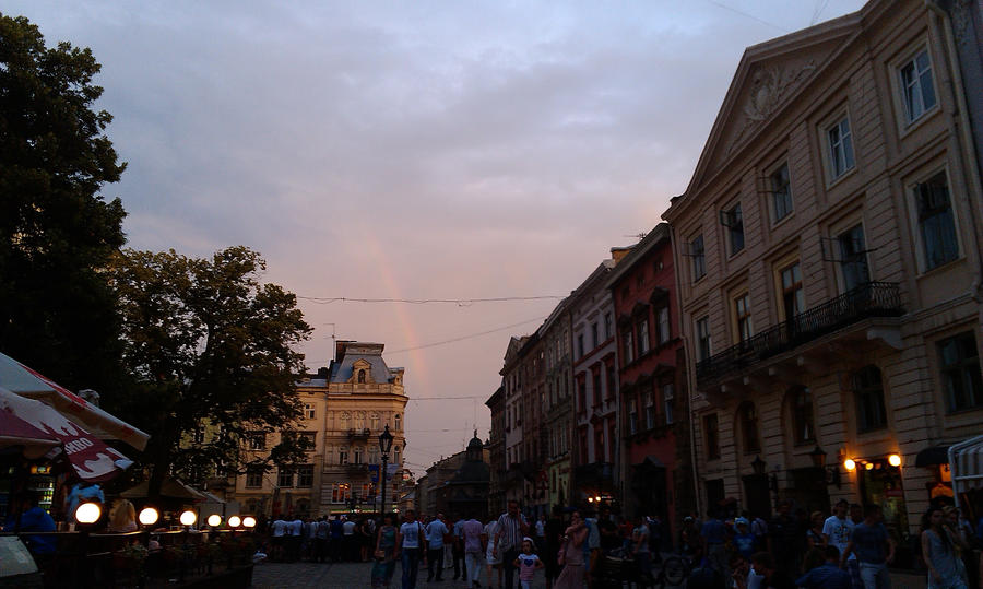 Rainbow Above the Summer City