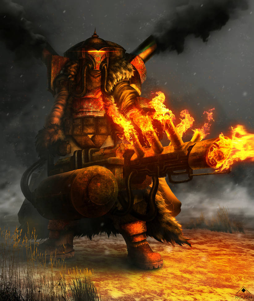 Dieselpunk Heavy Trooper by AdamRoush on DeviantArt