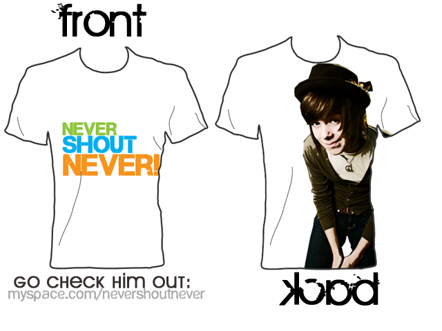 nevershoutnever tshirt design