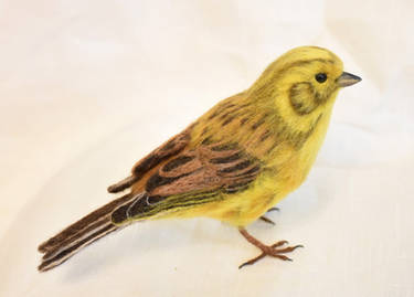 Needle felted Yellowhammer 2