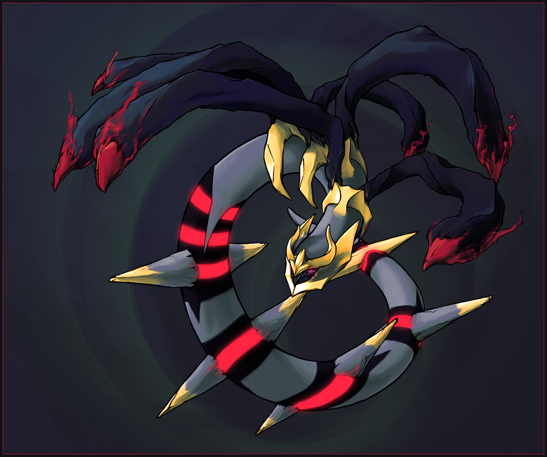 Shiny Giratina artwork.