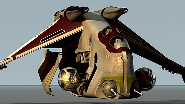 Republic Gunship Rear Republic Gunship by CloneCommanderNeyo on DeviantArt