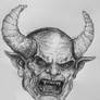 Demon in Pen and ink