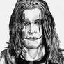 The Crow Brandon Lee - pencil