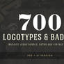 700 logos and badges bundle