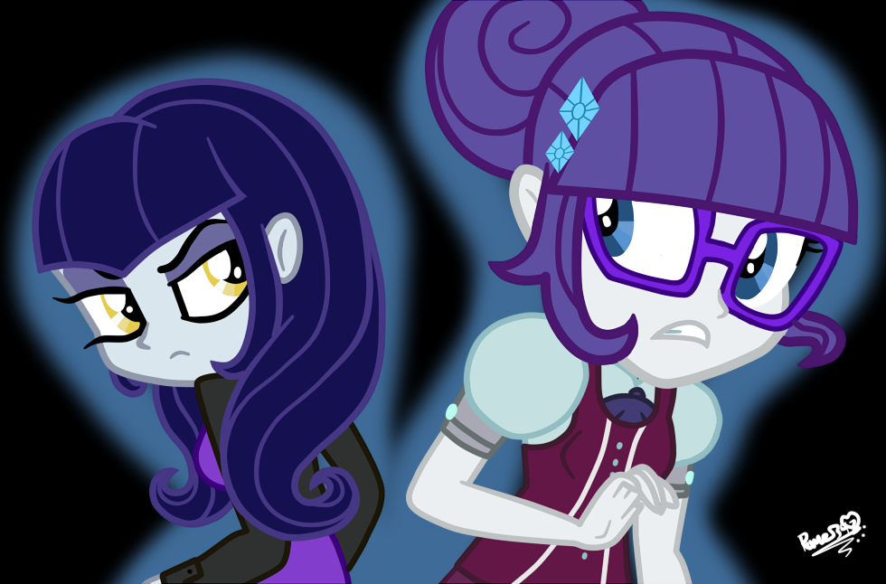 Moonlight Raven and Human Rarity Friendship Games by MysteryCorner on DeviantArt