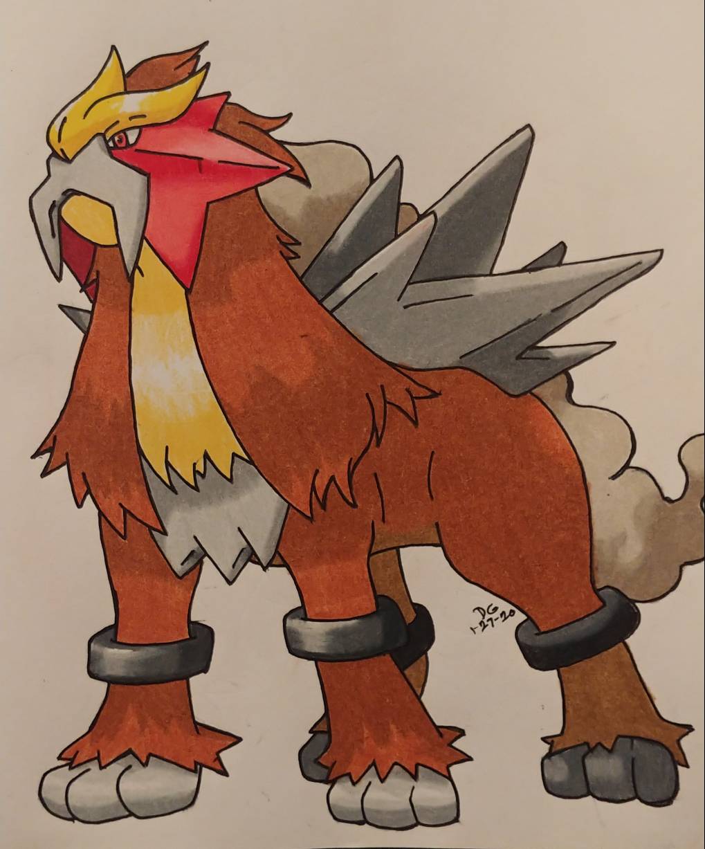 Entei by PopsicleWilly on DeviantArt