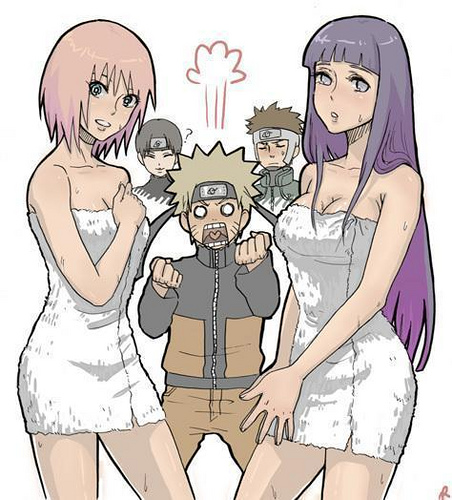 Towel Ninjas (Sakura and Hinata)