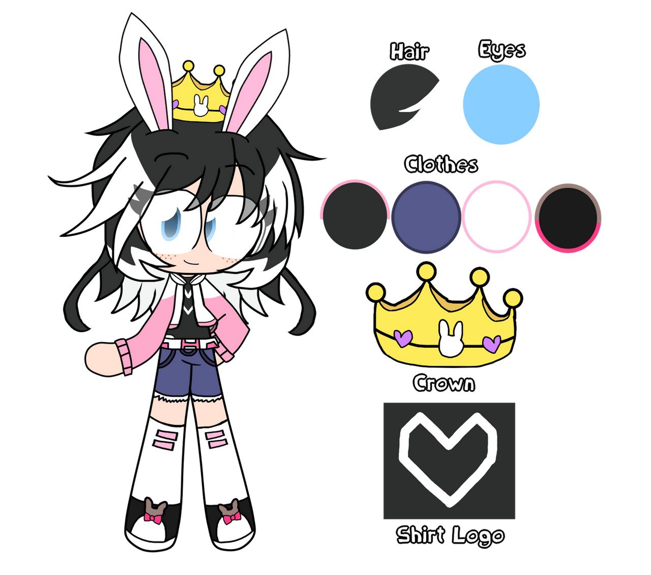Queen Boo Rabbid Evelyn The Rabbid Queen Reference Sheet (2024) by WolfyGirl2017 on ...
