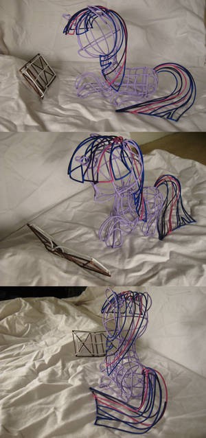 Wire Twilight Sparkle Painted