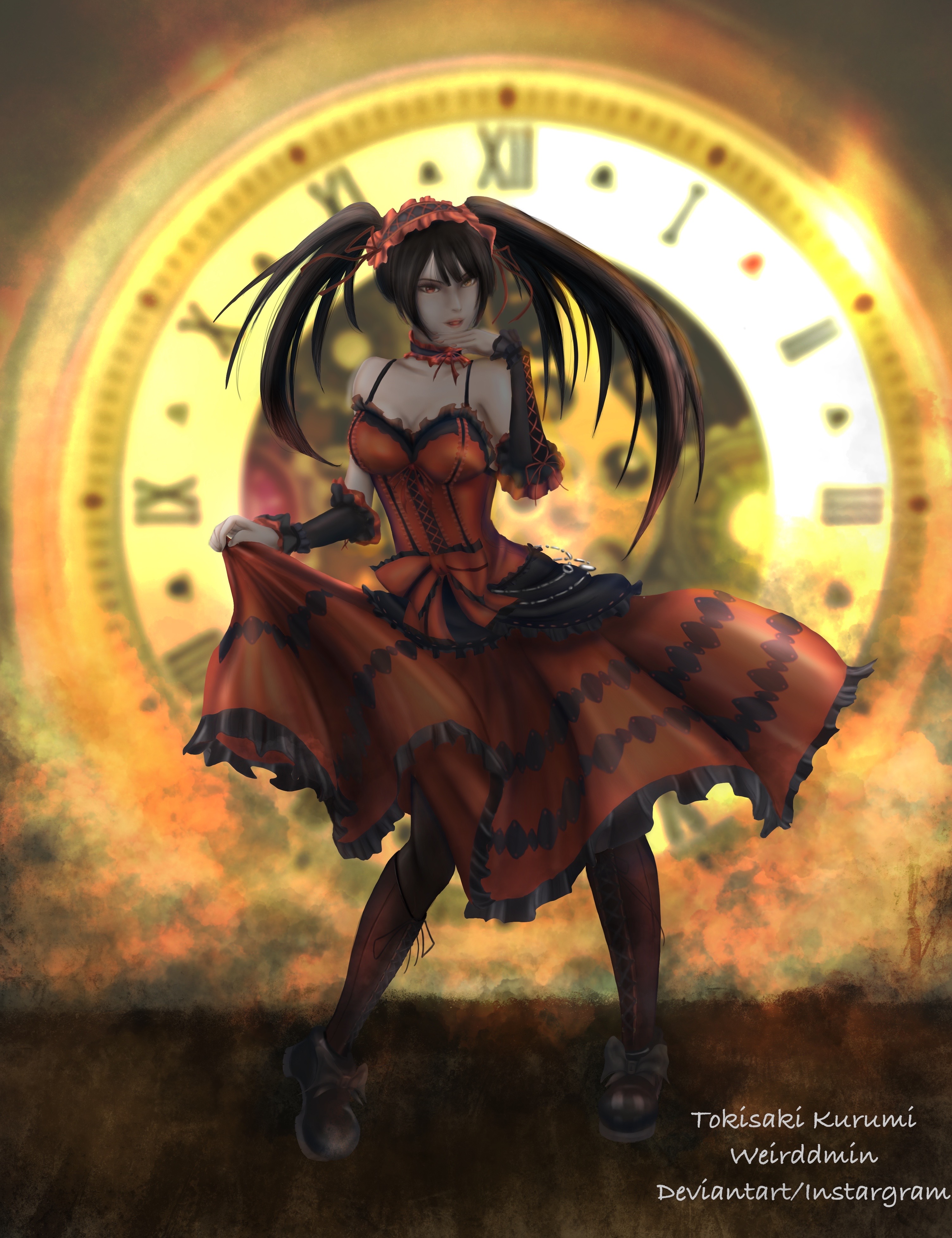 Tokisaki Kurumi Fanart By Weirddmin On DeviantArt tokisaki-kurumi-fanart-by-weirddmin-on-deviantart