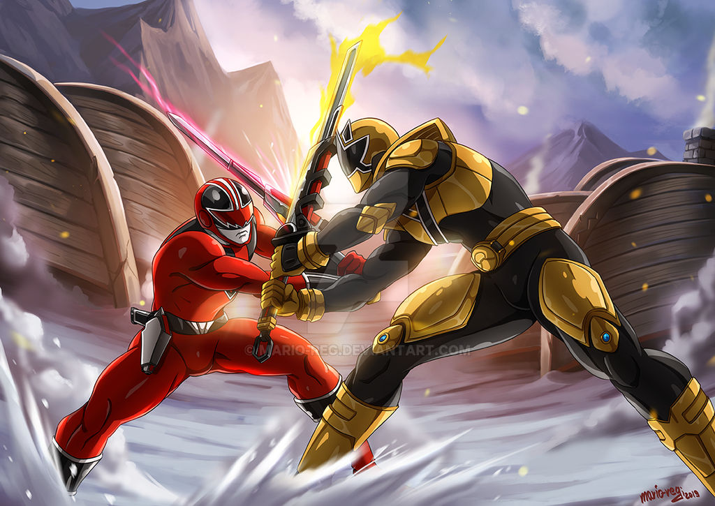 Quantum Ranger VS Gold Samurai Ranger by mario-reg on DeviantArt
