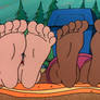 Wanda Li and Keesha Franklin's Feet