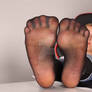 Sheer Black Hosed Soles