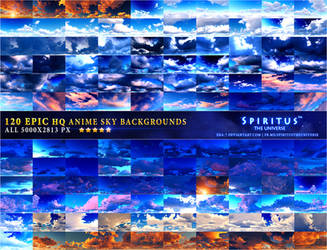 120 EPIC HQ ANIME SKY BACKGROUNDS - PACK 12 by ERA-7