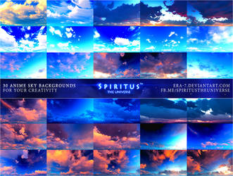 30 ANIME SKY BACKGROUNDS - PACK 18