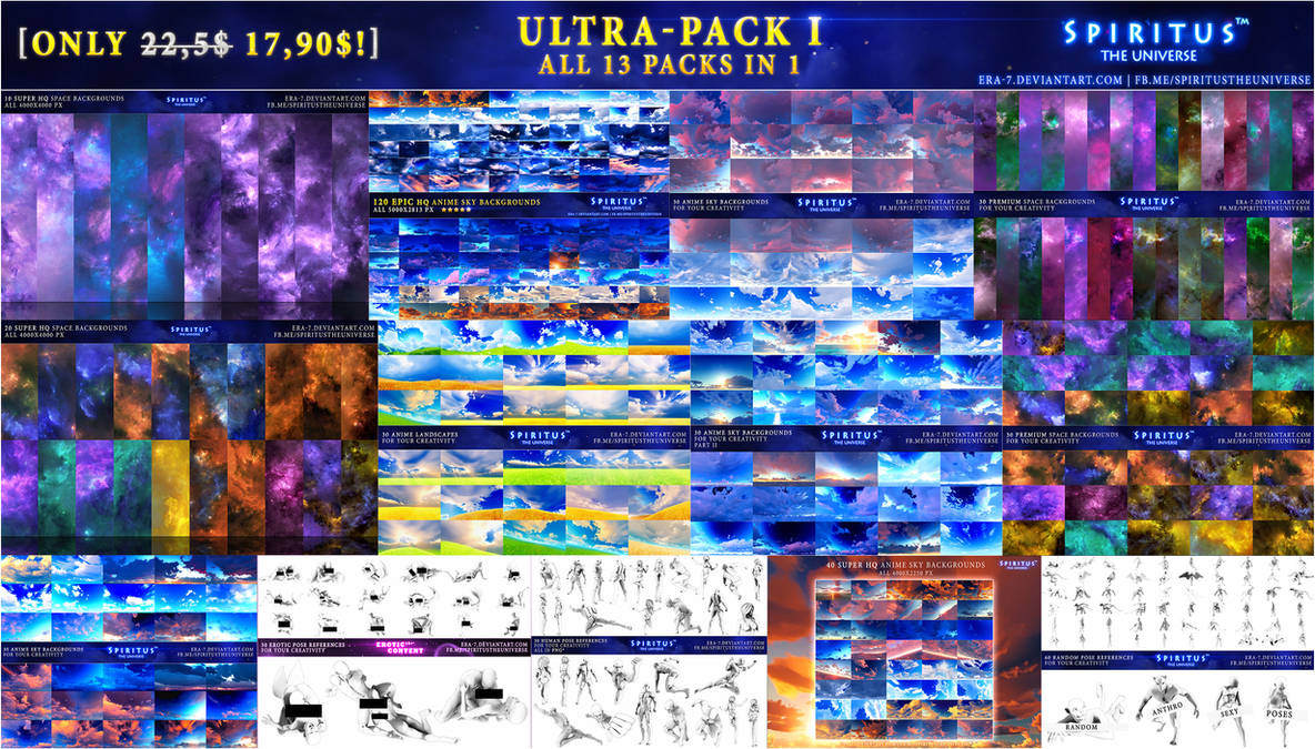 Universal Pack Deviantart ARTISTS RESOURCES - ULTRA-PACK I - 13 IN 1 by ERA-7 on DeviantArt