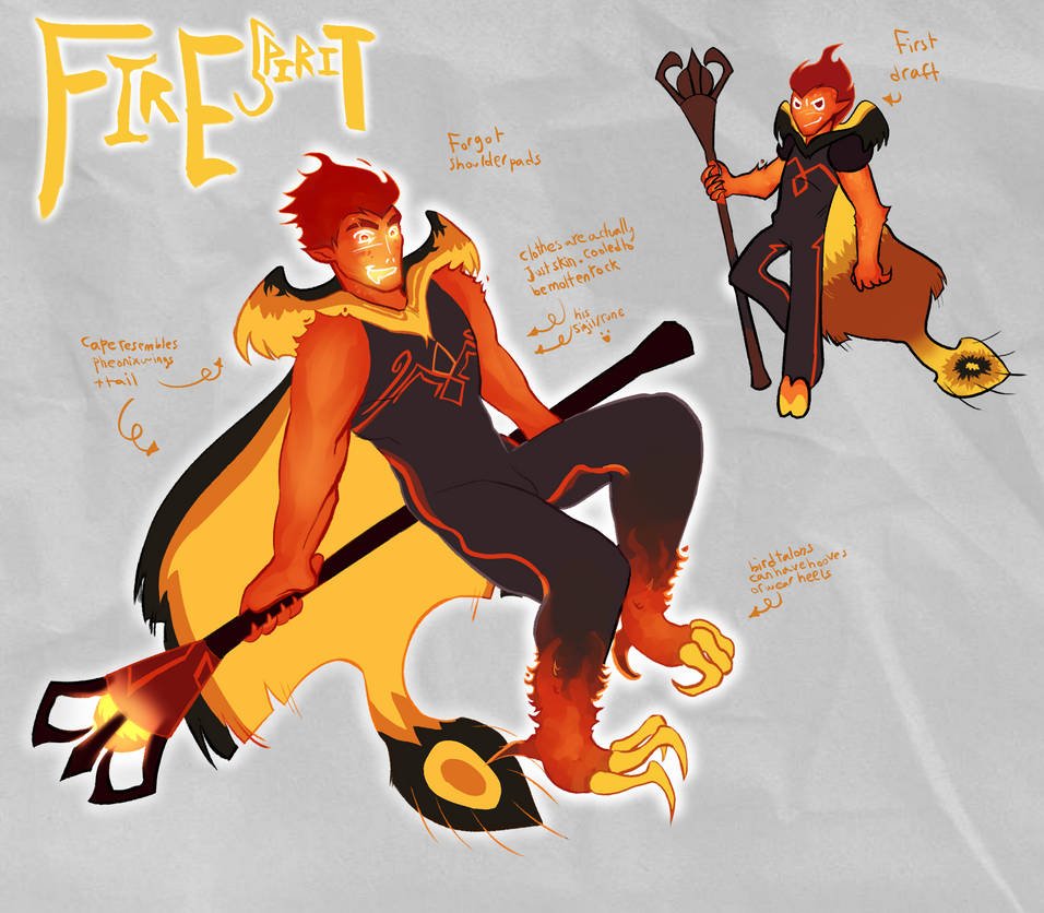 Fire spirit cookie fanart by ALIENNCATSTUDIOZ on DeviantArt