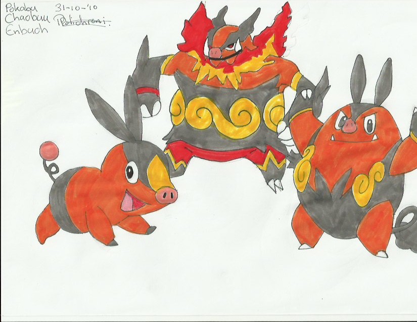 5th gen. starters by falia on DeviantArt