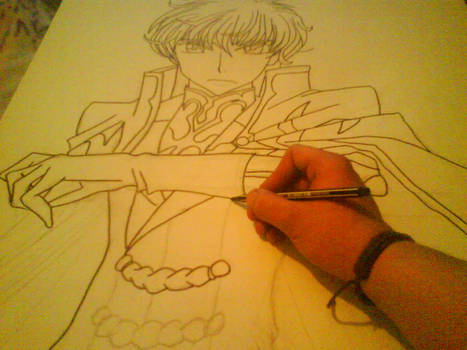 Suzaku Kururugi still drawing