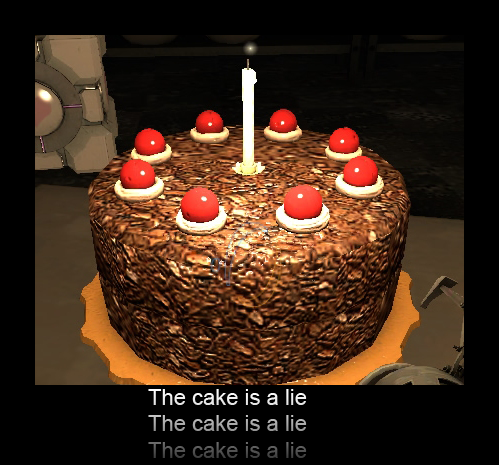 The Cake Is A Lie By Roxaschibi On Deviantart The Cake Is A Lie By Roxaschibi On Deviantart