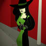 Shego and a tommy gun...