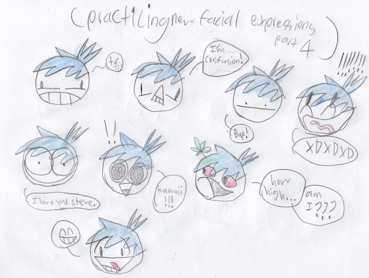 Practicing New Facial Expressions Part 3 By Creating Creator On Deviantart Practicing New Facial Expressions Part 3 By Creating Creator On Deviantart