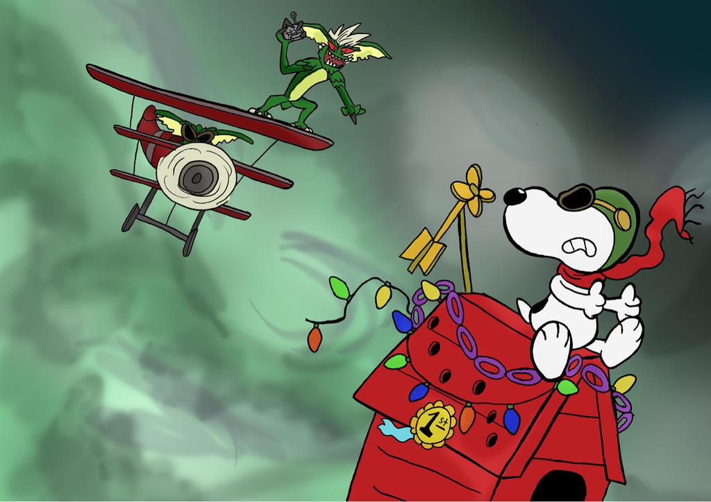 tunge muskel Stue A Gremlins Christmas: Snoopy and the Red Baron by ManicMagician on  DeviantArt