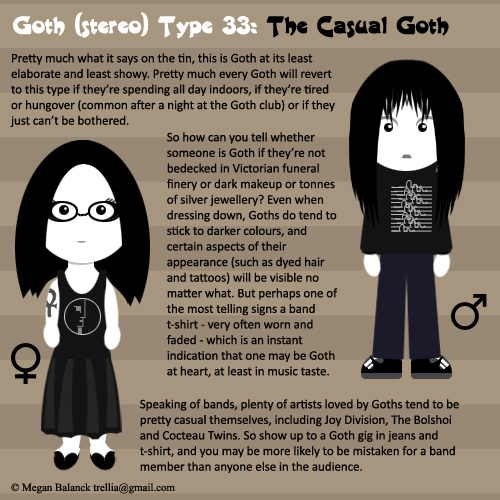 Goth Type 33: The Casual Goth