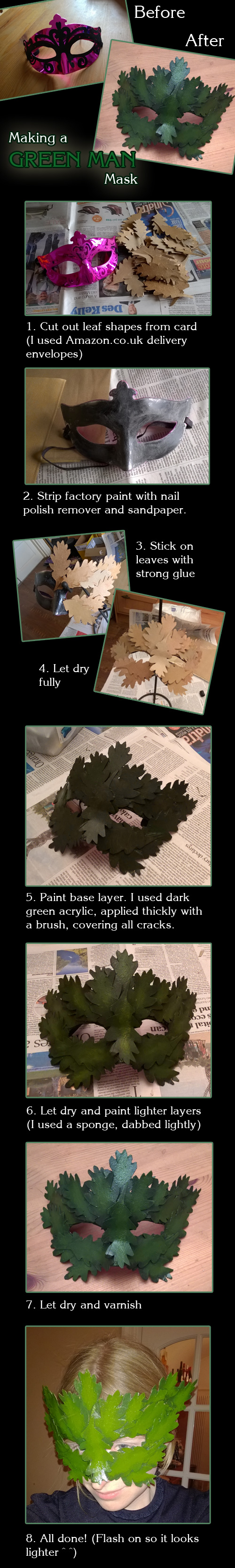 Recycled Green Man Mask by Trellia