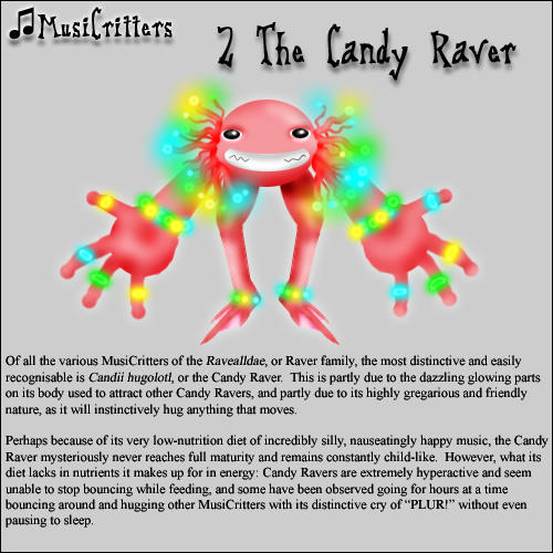 Miss My Raver MusiCritters - The Candy Raver by Trellia on DeviantArt