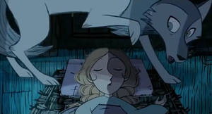 Wolfwalkers: Wolf Robyn Over Her Sleeping body