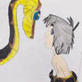 Kaa and mowgli sketch #2