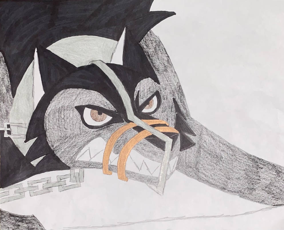 My Wolfwalker Oc muzzled and Growling by kaelynturtle350 on DeviantArt