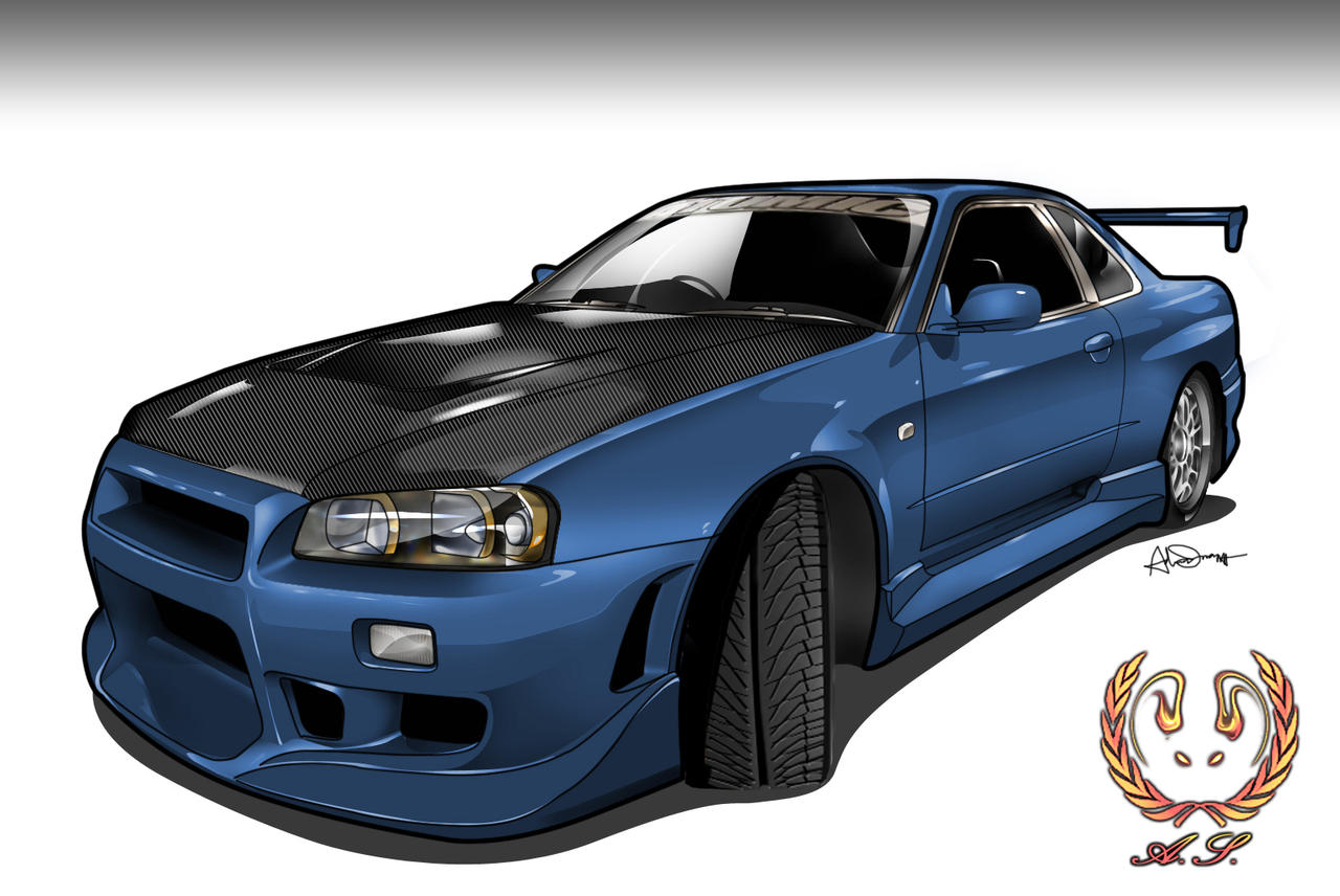 Nissan Skyline r34 3d model