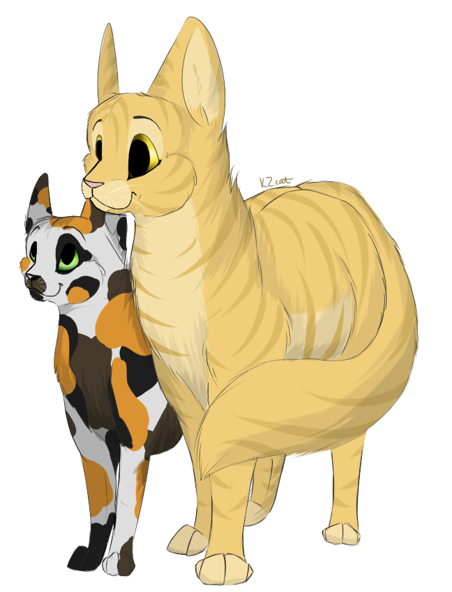 Goldenflower and Tawnypaw