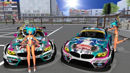 Racing Miku 2014 with Hatsune Miku BMW Z4 GT3