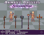 Mage and Sentinel RPG Maker animated battler base by Dark-Holder