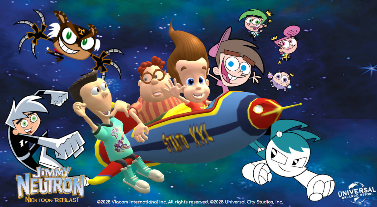 Jimmy Neutron Ride (FANMADE) Jimmy Neutron Nicktoon ReBlast Poster by Neutron2001 on ...