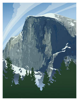 Half Dome Poster Art