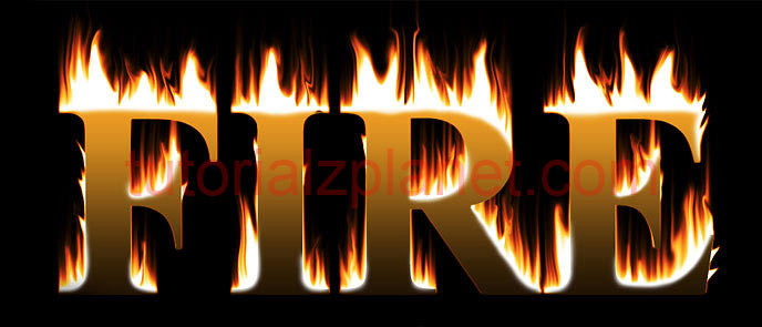 Fire Text Effect In Photoshop