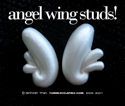 angel wing studs