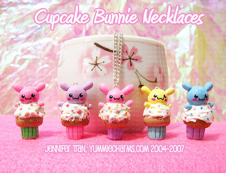 Cupcake Bunnie Necklaces