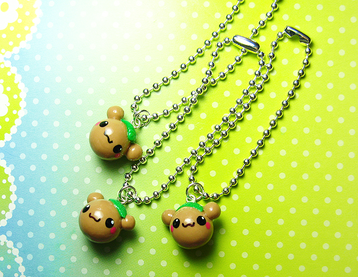 leafy bear charm