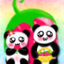 Panda Love Strawberries