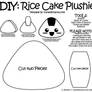 Rice Cake Plushie Template