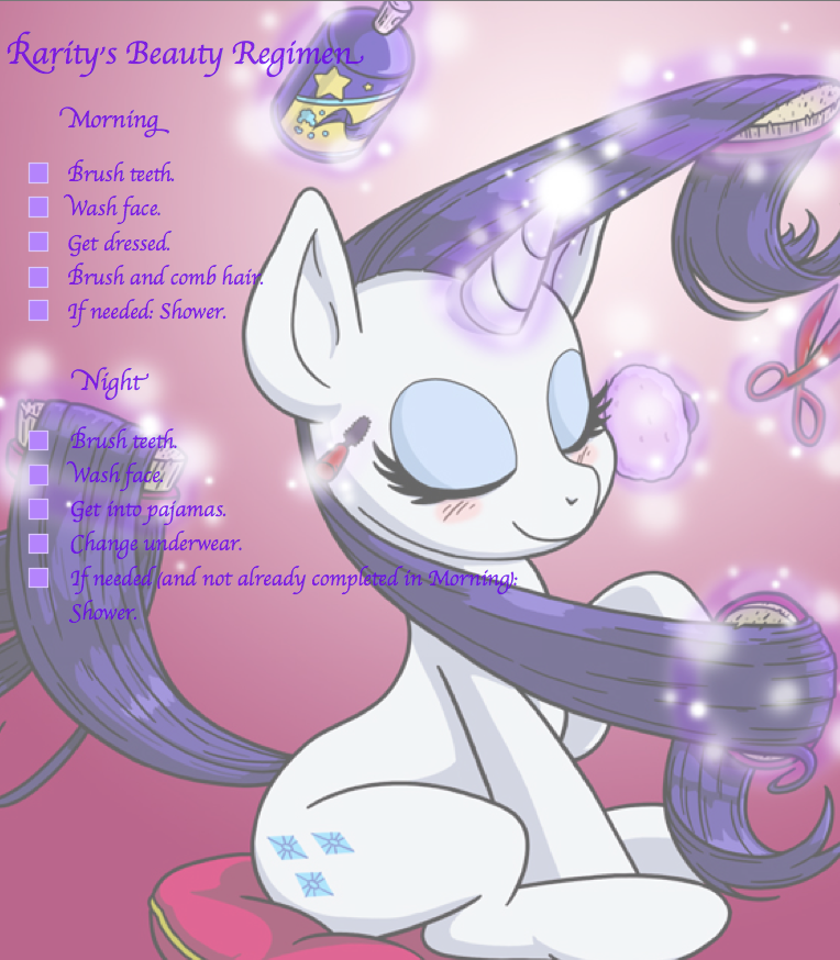 Rarity's Beauty Regimen