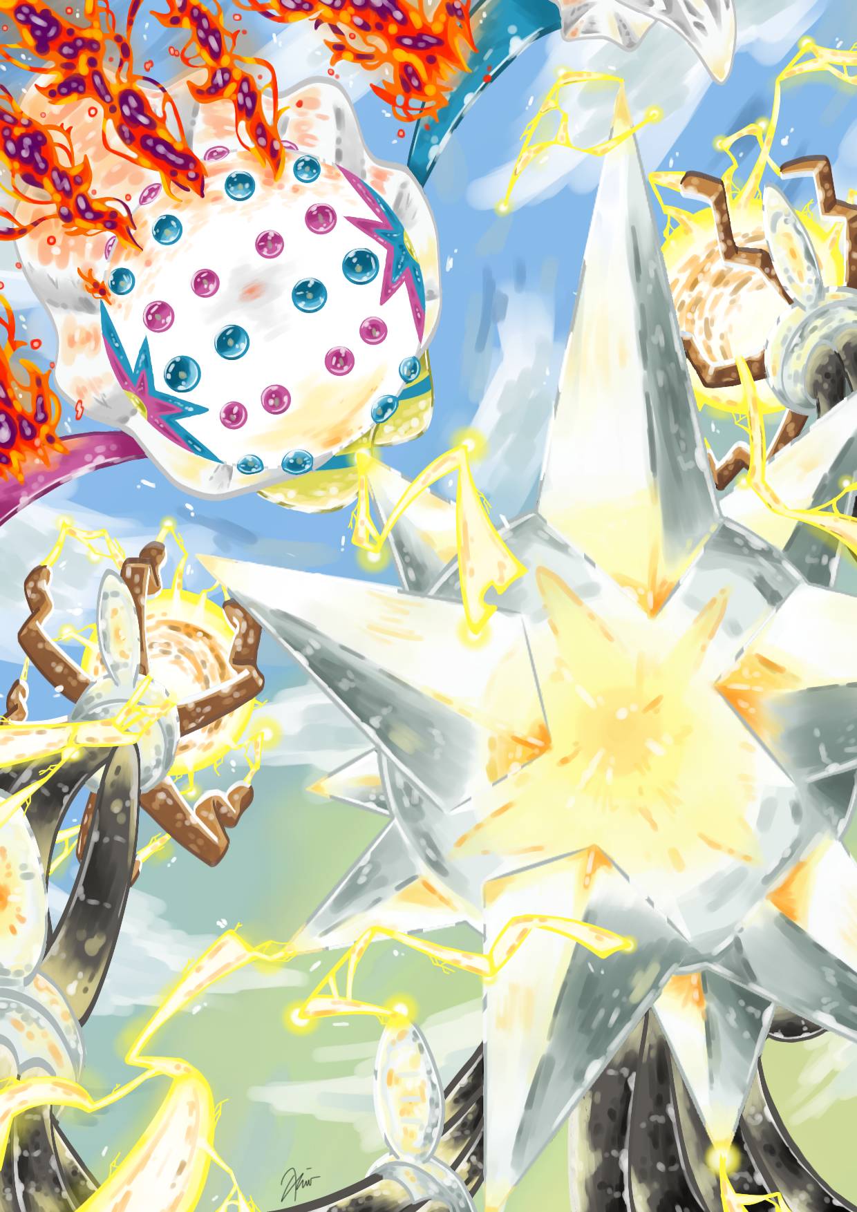 Blacephalon VS Xurkitree Battle By Raggiaz On DeviantArt blacephalon-vs-xurkitree-battle-by-raggiaz-on-deviantart